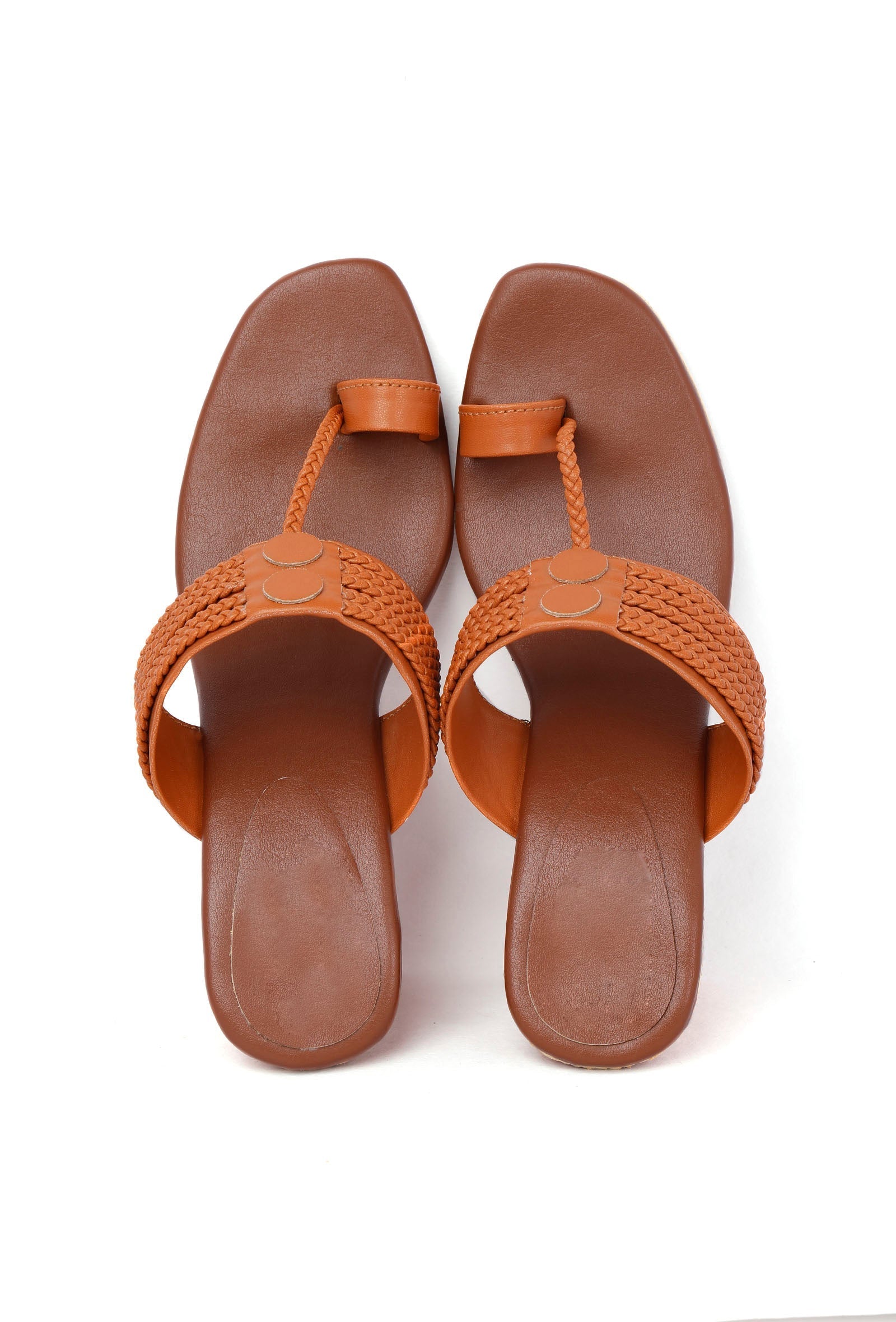 Tan Cruelty-Free Leather Heeled Sandals